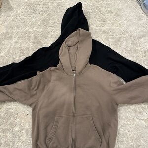 Hollister Black and Brown Hoodies